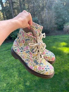 Dr. Martens x Liberty London retro leather boots